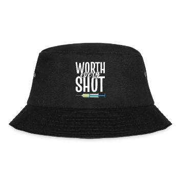 Worth Every Shot Reproduktionsendokrinologe - Bucket Hat - Schwarz - Vorne - Lela (165cm)