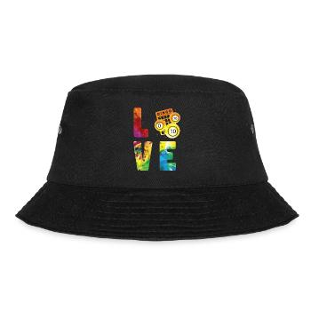 Bingo Player Watercolor Love - Bucket Hat - Schwarz - Vorne - Lela (165cm)