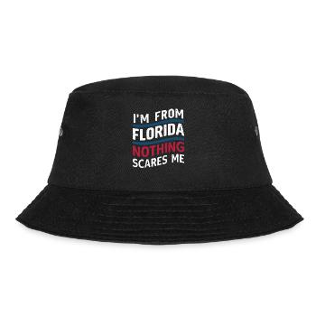 Florida USA Amerika Saat - Bucket Hat - Schwarz - Vorne - Lela (165cm)