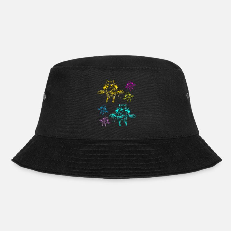 Giraffe Giraffen Safari - Bucket Hat - Schwarz