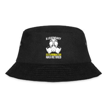 Pest Control Exterminator - Bucket Hat - black - Front - Lela (165cm)