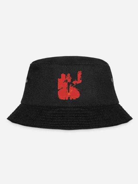 skate.point_flying.red_point.city - Bucket Hat - black