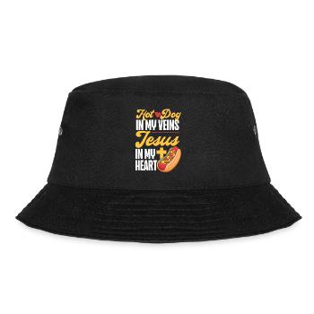 Hot Dog Adult Jesus Faith - Bucket Hat - black - Front - Lela (165cm)