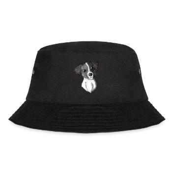 Jack Russell Pattern 5 - Bucket Hat - Schwarz - Vorne - Lela (165cm)