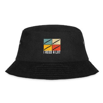 Klarinette Blasinstrument Klarinettenspieler - Bucket Hat - Schwarz - Vorne - Lela (165cm)