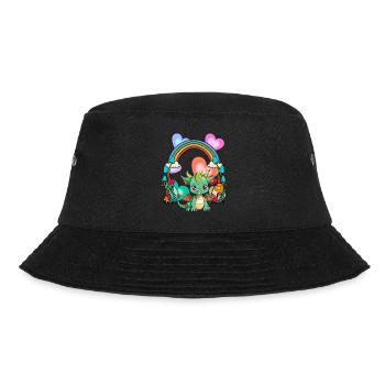 Rainbow Dragon Dragon Mythical Creature Child - Bucket Hat - black - Front - Lela (165cm)