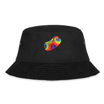 Hot Dog Adulte Tie Dye Années 90 Rétro - Bob - noir - Devant - Lela (165cm)