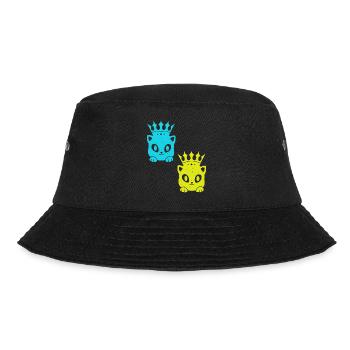 Cat Cats Retro 80's Vintage 90's - Bucket Hat - black - Front - Lela (165cm)