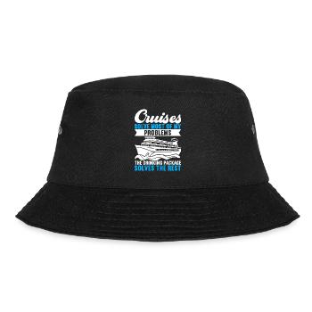 Kreuzfahrt Urlaub Kreuzfahrtschiff - Bucket Hat - Schwarz - Vorne - Lela (165cm)