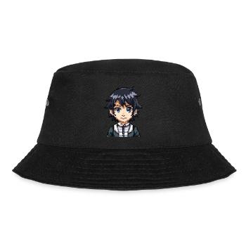 Anime Figure in 8-Bit - Bucket Hat - black - Front - Lela (165cm)