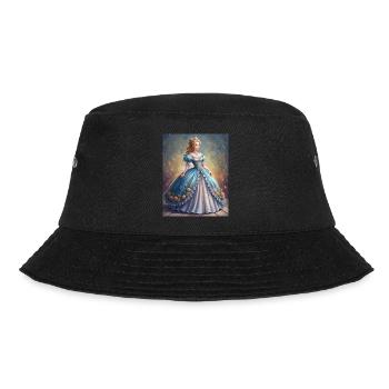 Königliche Eleganz - Bucket Hat - Schwarz - Vorne - Lela (165cm)