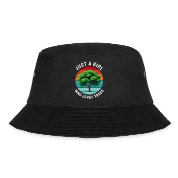 Just a girl who loves trees - Bucket Hat - black - Front - Lela (165cm)