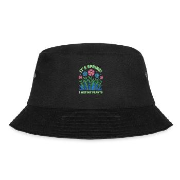 It's Spring I'm So Excited I Wet My Plants - Bucket Hat - Schwarz - Vorne - Lela (165cm)
