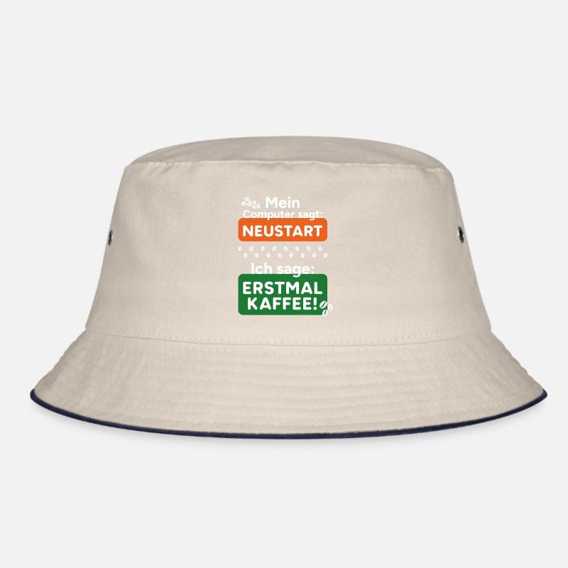 Computer sagt Neustart Ich sage erstmal Kaffee! Bucket Hat