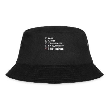 Bartender Mixologist Single - Bucket Hat - Schwarz - Vorne - Lela (165cm)