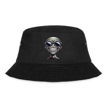 Cool Alien Portrait with Sunglasses - Bucket Hat - black - Front - Lela (165cm)