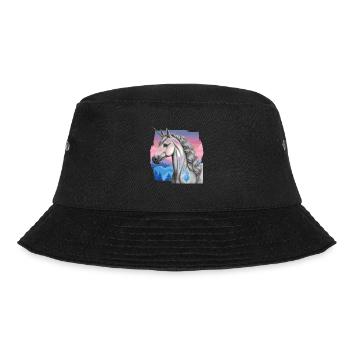 Unicorn Unicorns Mythical Creatures Mythical Animals Child Horse - Bucket Hat - black - Front - Lela (165cm)