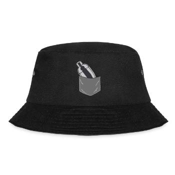 Bartender Mixologist Pocket - Bucket Hat - Schwarz - Vorne - Lela (165cm)