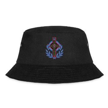 Cross Crosses Crucifix - Bucket Hat - black - Front - Lela (165cm)