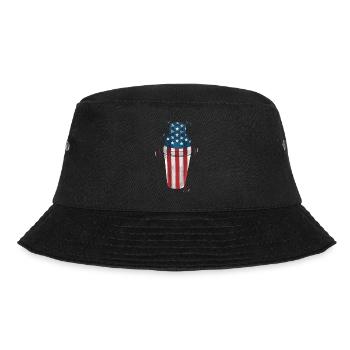 Bartender Mixologist American Flag - Bucket Hat - Schwarz - Vorne - Lela (165cm)