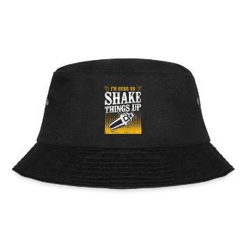 Bartender Mixologist I'm Here To - Bucket Hat - black - Front - Lela (165cm)