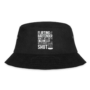 Bartender Mixologist Flirting With - Bucket Hat - black - Front - Lela (165cm)