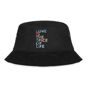 LOVE IS THE SPICE OF LIFE - Bucket Hat - black - Front - Lela (165cm)