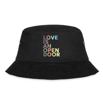 LOVE IS AN OPEN DOOR - Bucket Hat - black - Front - Lela (165cm)