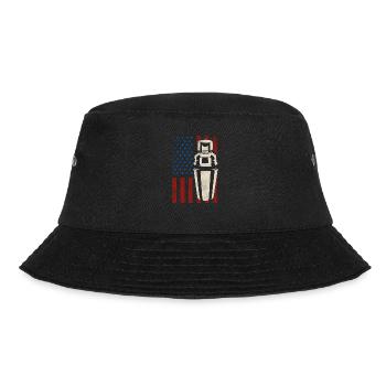 Bartender Mixologist American Flag - Bucket Hat - Schwarz - Vorne - Lela (165cm)