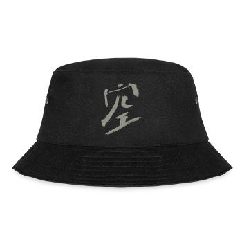 Himmel (Kanji) Japanisch - SCHRIFTZEICHEN Tusche - Bucket Hat - Schwarz - Vorne - Lela (165cm)