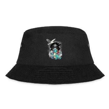 Dragon Dragon Sailor Compass Maritime Seagull Child - Bucket Hat - black - Front - Lela (165cm)