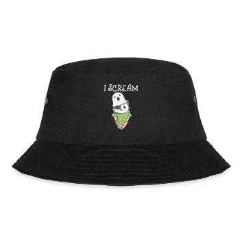 Chat Halloween Ghost I Scream Ice Cream Jeu de mots - Bob - noir - Devant - Lela (165cm)
