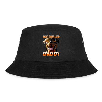 Rottweiler Daddy Papa Vater Vatertag Dad Hunde - Bucket Hat - Schwarz - Vorne - Lela (165cm)