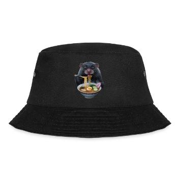Maulwurf Ramen - Bucket Hat - Schwarz - Vorne - Lela (165cm)