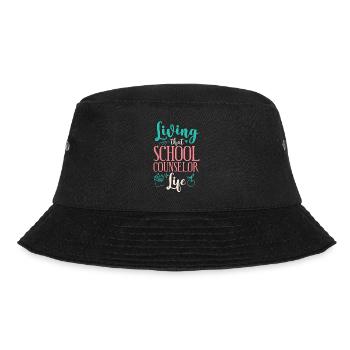 School Counselor Living That - Bucket Hat - Schwarz - Vorne - Lela (165cm)