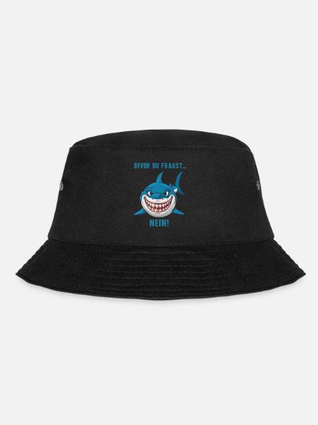 Hai Haifisch Haie Haifische - Bucket Hat - Schwarz