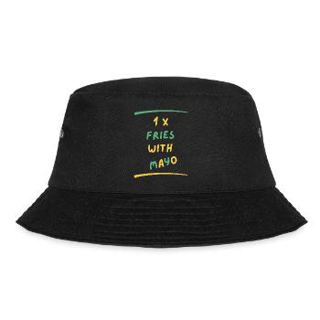 FRIES WITH MAYO - Bucket Hat - Schwarz - Vorne - Lela (165cm)