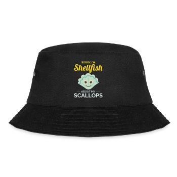 Jakobsmuscheln Sammler Strandräuber Schalentiere - Bucket Hat - Schwarz - Vorne - Lela (165cm)