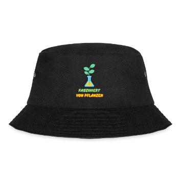 Fasziniert von Pflanzen - Bucket Hat - Schwarz - Vorne - Lela (165cm)