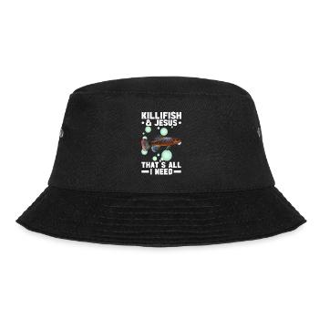 Killifisch Quarium Fische - Bucket Hat - Schwarz - Vorne - Lela (165cm)