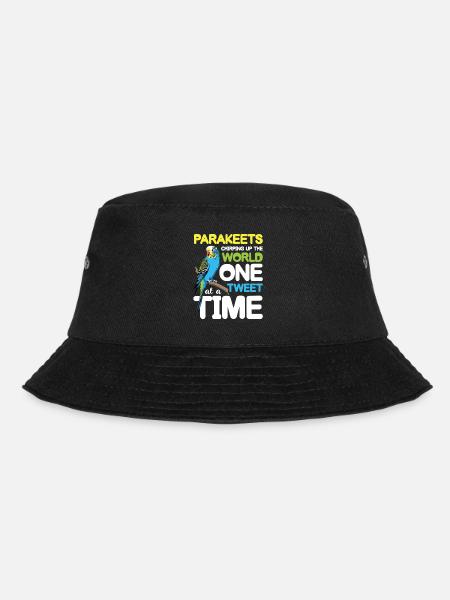 Parakeets Chirping Up The World One Tweet - Bucket Hat - Schwarz