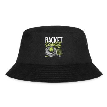Funny Tennis Player Racket That - Bucket Hat - Schwarz - Vorne - Lela (165cm)