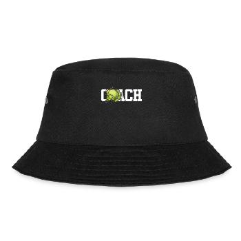 Funny Tennis Player Racket Coach - Bucket Hat - black - Front - Lela (165cm)