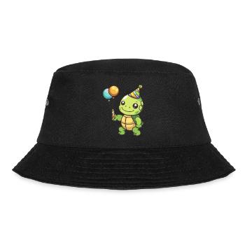 Turtle Birthday Comic - Bucket Hat - black - Front - Lela (165cm)