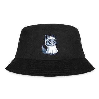 Wolf Halloween Lustig Geist - Bucket Hat - Schwarz - Vorne - Lela (165cm)