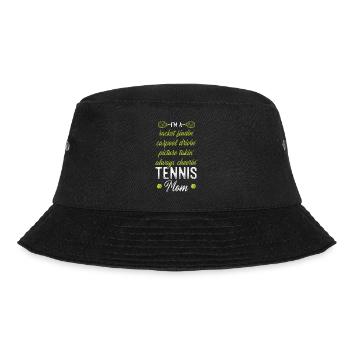 Funny Tennis Player Racket Mom I'm - Bucket Hat - Schwarz - Vorne - Lela (165cm)