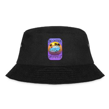 Osten Ossi DDR Ost stolz Trabi Geschenk Nostalgie - Bucket Hat - Schwarz - Vorne - Lela (165cm)