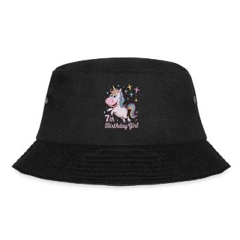 Licorne drôle 7e anniversaire fille - Bob - noir - Devant - Lela (165cm)