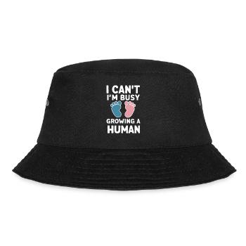 Schwangerschaft Schwanger Geburt - Bucket Hat - Schwarz - Vorne - Lela (165cm)