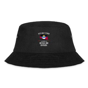 Bitte Nicht Stören Träume Von Antigua Und Barbuda - Bucket Hat - Schwarz - Vorne - Lela (165cm)